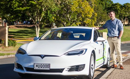 UQ's first dedicated e-mobility researcher Dr Jake Whitehead 